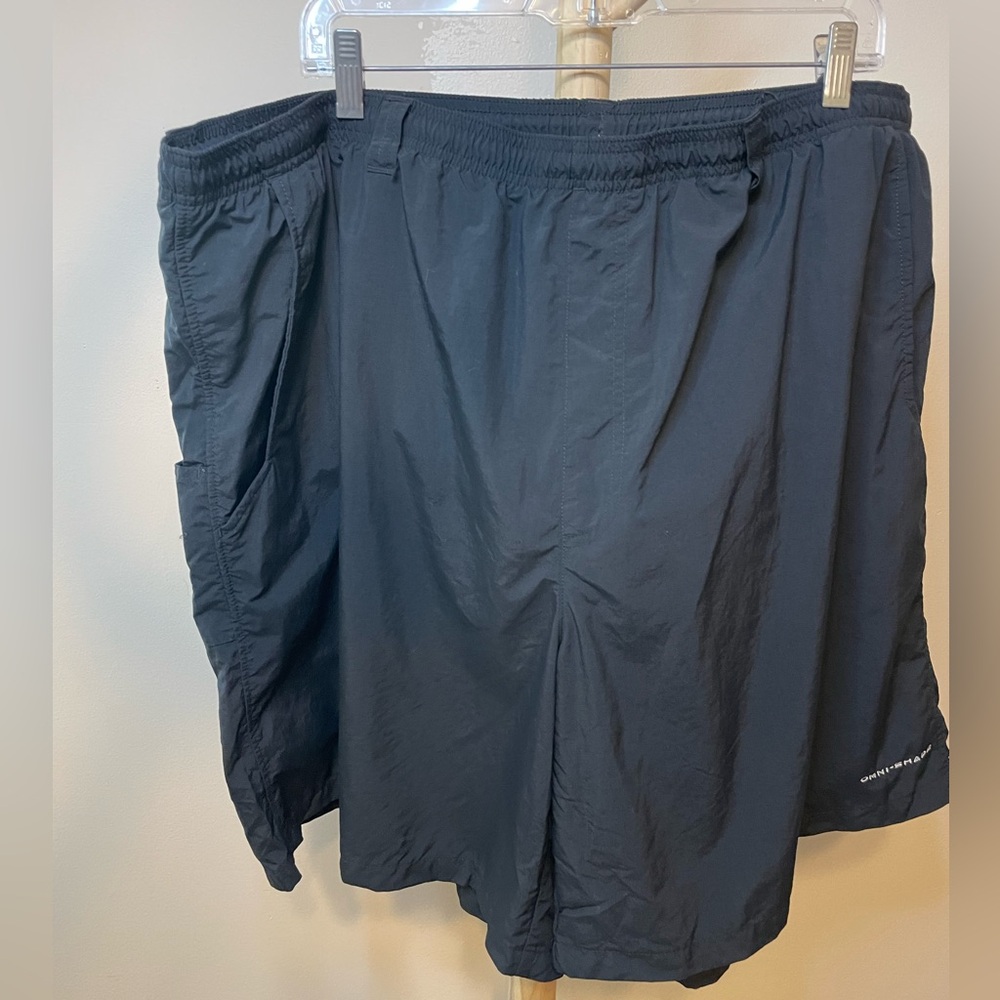 Columbia PFG Omni-Shade Swim Trunks Mesh Lined Belt Loops Black Men's 3XL D010